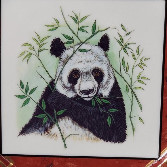 1998 Lynn Chase Designs Plate Asian Views - Giant Panda Salad Plate #1 - Picture 2 of 7